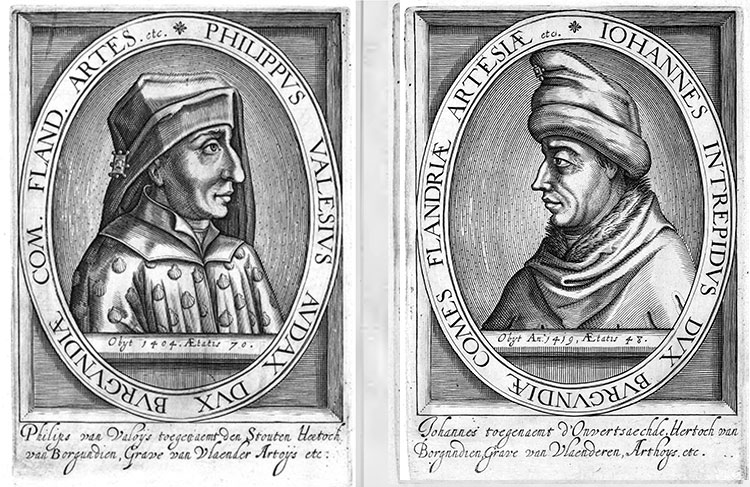 Philippe and Jean, engravings from the collection of engravings by Nicolas de Clerck - reproduction © Norbert Pousseur