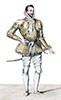 Imagette de François de France duc d’Anjou, en son costume - Gravure reproduite puis restaurée numériquement par © Norbert Pousseur